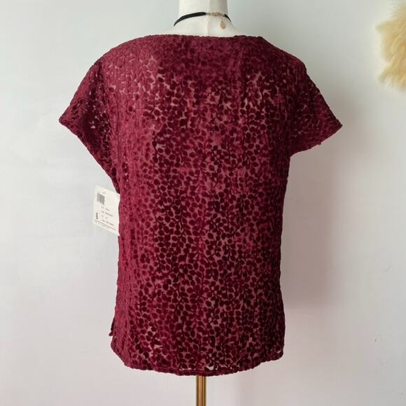 VTG Jessica Tierney Womens Y2K Velvet Burnout Top Size 6 Fairy Grunge Whimsigoth - Picture 3 of 11